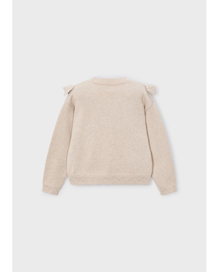 Bernumode | Mayoral: Open knit sweater €23.55 Girls’ long-sleeve sweater with a round neckline. Made from soft knit fabric with recycled polyester, offering comfort and eco-friendly design. Adorned with delicate openwork details and a decorative ruffle that adds a touch of elegance and charm. Bernumode | Mayoral: Open knit sweater €23.55 Girls’ long-sleeve sweater with a round neckline. Made from soft knit fabric with recycled polyester, offering comfort and eco-friendly design. Adorned with delicate openwork details and a decorative ruffle that adds a touch of elegance and charm.