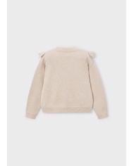 Bernumode | Mayoral: Open knit sweater €23.55 Girls’ long-sleeve sweater with a round neckline. Made from soft knit fabric with recycled polyester, offering comfort and eco-friendly design. Adorned with delicate openwork details and a decorative ruffle that adds a touch of elegance and charm. Bernumode | Mayoral: Open knit sweater €23.55 Girls’ long-sleeve sweater with a round neckline. Made from soft knit fabric with recycled polyester, offering comfort and eco-friendly design. Adorned with delicate openwork details and a decorative ruffle that adds a touch of elegance and charm.
