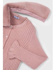 Bernumode | Mayoral: Faux fur collar cardigan for girl €27.19  Bernumode | Mayoral: Faux fur collar cardigan for girl €27.19