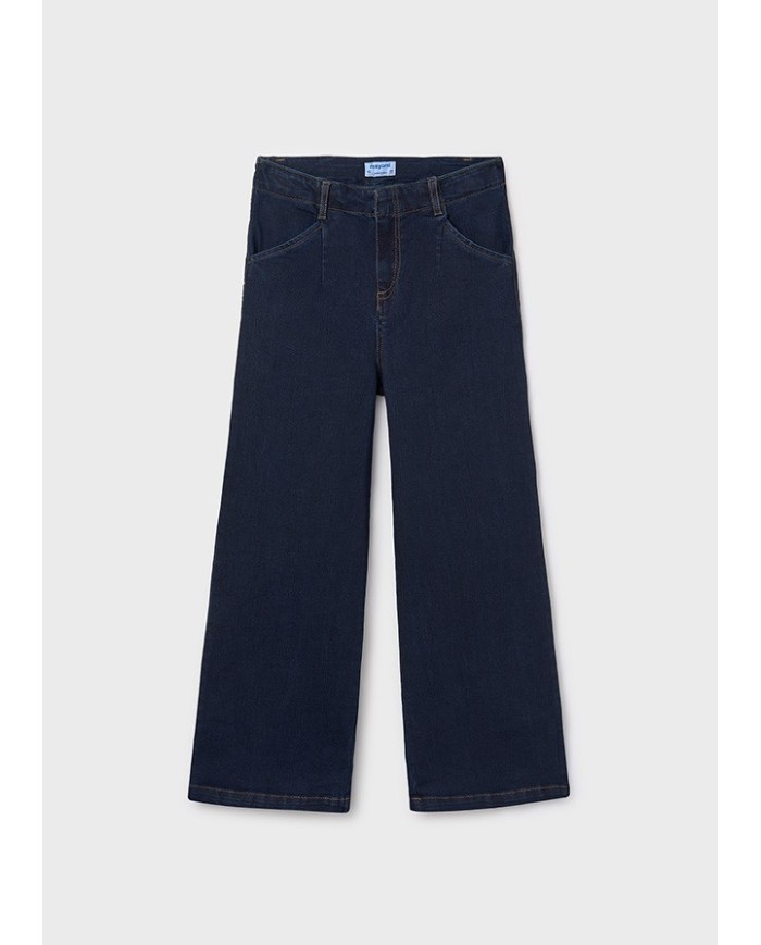 Bernumode | Mayoral: Широкие джинсы на девочку 27,19 € Брюки-клёш для девочки, широкие внизу. Регулируемая эластичная резинка с пуговицами внутри пояса для лучшей посадки. Удобная и универсальная джинсовая ткань для повседневных образов. Функциональные передние карманы. Функциональные задние карманы.