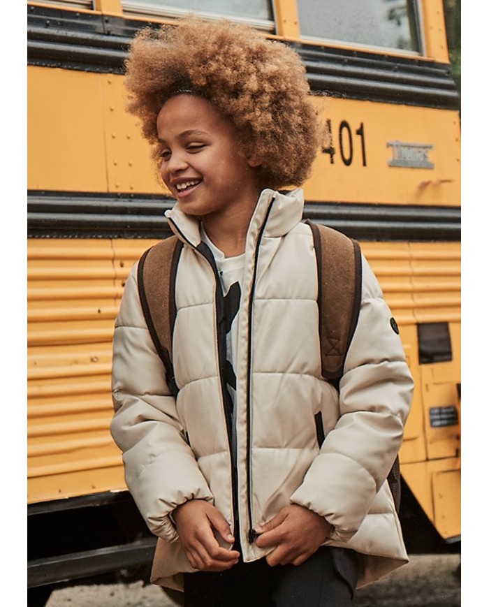 Bernumode | Mayoral: Girl's jacket €52.48 Jacket from the Mayoral collection.This padded model is made from smooth fabric and features synthetic insulation for extra comfort in cold weather.
Simple cut that allows freedom of movement.
Two side zippered pockets.
Convenient zipper makes it easy to put on and take off.
Raised collar provides added protection against the cold.
Smooth outer material.
 Bernumode | Mayoral: Girl's jacket €52.48 Jacket from the Mayoral collection.This padded model is made from smooth fabric and features synthetic insulation for extra comfort in cold weather.
Simple cut that allows freedom of movement.
Two side zippered pockets.
Convenient zipper makes it easy to put on and take off.
Raised collar provides added protection against the cold.
Smooth outer material.