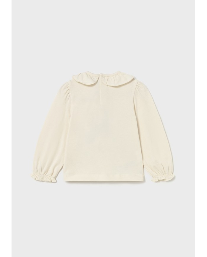 Bernumode | Mayoral: L/s shirt dress €14.46 Long-sleeved T-shirt for baby with elastic cuffs. Round neckline with a delicate ruffle detail. Hidden snap button closure makes dressing easier. Decorated with a playful doll print.
By choosing our cotton products, you are supporting the Better Cotton initiative. Better Cotton is sourced via a mass balance system and cannot be physically traced to the final product, but cotton farmers benefit from the demand for Better Cotton in equivalent volumes.
