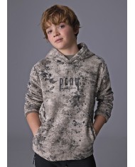 Bernumode | Mayoral: Printed pullover for boy €27.19 Hooded sweatshirt from the Mayoral collection.Made from textured, slightly stretchy knit fabric.


Simple cut that allows freedom of movement.


Finished with elastic bonded tape.


Practical front kangaroo pocket.


Hooded design.


Long sleeves.


