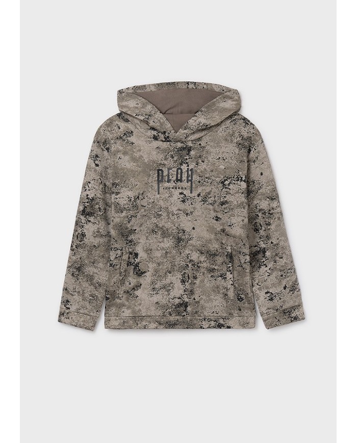 Bernumode | Mayoral: Printed pullover for boy €27.19 Hooded sweatshirt from the Mayoral collection.Made from textured, slightly stretchy knit fabric.


Simple cut that allows freedom of movement.


Finished with elastic bonded tape.


Practical front kangaroo pocket.


Hooded design.


Long sleeves.



