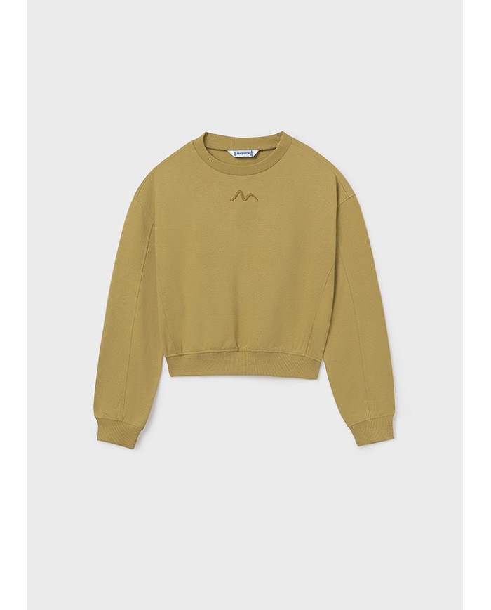 Bernumode | Mayoral: Pullover for girl €21.07 Trendy long-sleeve sweatshirt for girls with a relaxed fit and dropped shoulders. The elasticated hem, cuffs, and neckline ensure a better fit and comfort. Decorated with elegant embroidery, making it a stylish everyday piece.