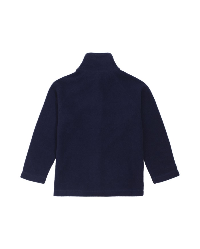 Bernumode | Viking: Play Recycled Fleece Jacket-Recycled fleece midlayer jacket for kids €20.58 Keep your child warm from top to bottom this season with the perfect, 100% recycled polyester fleece jacket. The jacket may be worn on its own, or in colder weather it is ideally used as a mid layer together with a wool base layer such as Play Baselayer Merino Top and a snowsuit outer layer like the Play Winter Suit. When properly combined in such a layering system, the Play Recycled Fleece Jacket can contribute to the ultimate protection from the cold.