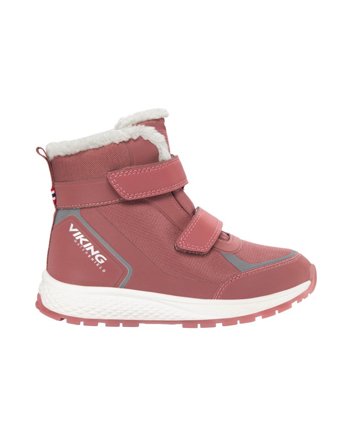 Bernumode | Viking: Equip Glow Warm WP 2V - Waterproof, insulated, reflective kids winter shoes €53.64 Waterproof, insulated, reflective kids shoe that glows in the dark.Illuminate your child's sense of wonder with Equip Glow Warm WP, built for whatever the day (or night) may bring. The mid cut upper is fitted with a durable mudguard, a protective support frame, and dual velcro fasteners to enable child-friendly adjustment. Viking's Watershield membrane provides protection against wet conditions, while a warm insulating layer keeps back the cold. Large reflective panels contribute to better visibility, and when the lights go out the upper glows in the dark!
 Bernumode | Viking: Equip Glow Warm WP 2V - Waterproof, insulated, reflective kids winter shoes €53.64 Waterproof, insulated, reflective kids shoe that glows in the dark.Illuminate your child's sense of wonder with Equip Glow Warm WP, built for whatever the day (or night) may bring. The mid cut upper is fitted with a durable mudguard, a protective support frame, and dual velcro fasteners to enable child-friendly adjustment. Viking's Watershield membrane provides protection against wet conditions, while a warm insulating layer keeps back the cold. Large reflective panels contribute to better visibility, and when the lights go out the upper glows in the dark!