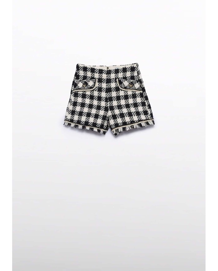 Bernumode | Abel&Lula: Girls' gingham sequin Bermuda shorts €40.08  Bernumode | Abel&Lula: Girls' gingham sequin Bermuda shorts €40.08