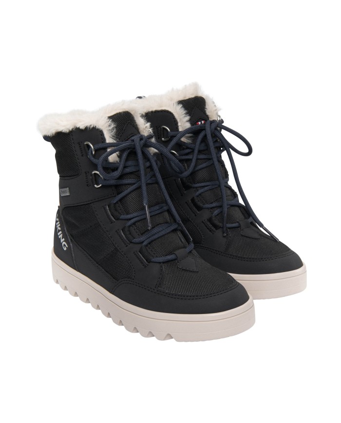 Bernumode | Viking: Fleek Warm GTX Zip - Waterproof, insulated junior winter boots €75.95 The perfect urban junior winter boot for the next generation, Fleek Warm GTX Zip matches excellent foot comfort and protection with sustainability innovation. A higher cut with a side zipper for easy entry and exit combines with a market-leading waterproof GORE-TEX membrane to ensure feet stay warm and dry throughout the season. Meanwhile, a rubber outsole sporting Viking's best urban grip will keep feet firm in any weather. Finally, a high percentage of recycled content reduces the need for virgin materials, earning Fleek Warm GTX Zip a place with Viking's Less Impact Products.
Size table
 
Size
Insole, cm
35
23
36
23,8
37
24,4
38
25
39
25,7
40
26,3
 Bernumode | Viking: Fleek Warm GTX Zip - Waterproof, insulated junior winter boots €75.95 The perfect urban junior winter boot for the next generation, Fleek Warm GTX Zip matches excellent foot comfort and protection with sustainability innovation. A higher cut with a side zipper for easy entry and exit combines with a market-leading waterproof GORE-TEX membrane to ensure feet stay warm and dry throughout the season. Meanwhile, a rubber outsole sporting Viking's best urban grip will keep feet firm in any weather. Finally, a high percentage of recycled content reduces the need for virgin materials, earning Fleek Warm GTX Zip a place with Viking's Less Impact Products.
Size table
 
Size
Insole, cm
35
23
36
23,8
37
24,4
38
25
39
25,7
40
26,3