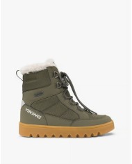 Bernumode | Viking: Fleek Warm GTX Zip - Waterproof, insulated junior winter boots €75.95 The perfect urban junior winter boot for the next generation, Fleek Warm GTX Zip matches excellent foot comfort and protection with sustainability innovation. A higher cut with a side zipper for easy entry and exit combines with a market-leading waterproof GORE-TEX membrane to ensure feet stay warm and dry throughout the season. Meanwhile, a rubber outsole sporting Viking's best urban grip will keep feet firm in any weather. Finally, a high percentage of recycled content reduces the need for virgin materials, earning Fleek Warm GTX Zip a place with Viking's Less Impact Products.
Size table
 
Size
Insole, cm
35
23
36
23,8
37
24,4
38
25
39
25,7
40
26,3
 Bernumode | Viking: Fleek Warm GTX Zip - Waterproof, insulated junior winter boots €75.95 The perfect urban junior winter boot for the next generation, Fleek Warm GTX Zip matches excellent foot comfort and protection with sustainability innovation. A higher cut with a side zipper for easy entry and exit combines with a market-leading waterproof GORE-TEX membrane to ensure feet stay warm and dry throughout the season. Meanwhile, a rubber outsole sporting Viking's best urban grip will keep feet firm in any weather. Finally, a high percentage of recycled content reduces the need for virgin materials, earning Fleek Warm GTX Zip a place with Viking's Less Impact Products.
Size table
 
Size
Insole, cm
35
23
36
23,8
37
24,4
38
25
39
25,7
40
26,3