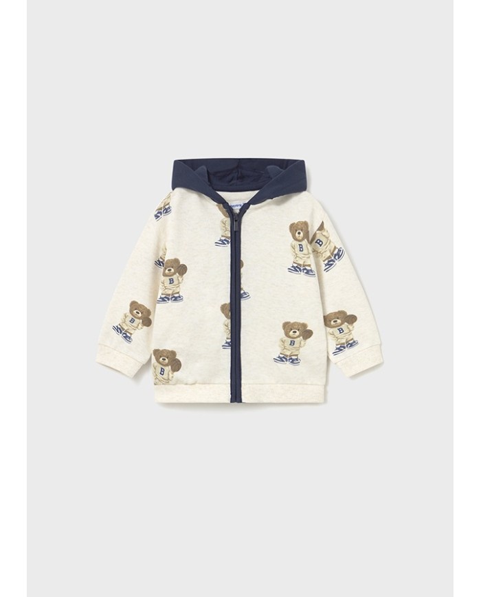 Bernumode | Mayoral: 3-piece print tracksuit €32.64 3-piece sports set for babies, including two pairs of pants and a zip-up hoodie. Made from soft and comfortable fabric (60% cotton, 39% polyester, 1% elastane), this set ensures comfort in every situation. The hoodie features a cute bear print, adding a special charm to the outfit. The pants have an elastic waistband and a comfortable fit, perfect for active play and outings. This set is an excellent choice for little fashion lovers who value both style and comfort. Bernumode | Mayoral: 3-piece print tracksuit €32.64 3-piece sports set for babies, including two pairs of pants and a zip-up hoodie. Made from soft and comfortable fabric (60% cotton, 39% polyester, 1% elastane), this set ensures comfort in every situation. The hoodie features a cute bear print, adding a special charm to the outfit. The pants have an elastic waistband and a comfortable fit, perfect for active play and outings. This set is an excellent choice for little fashion lovers who value both style and comfort.