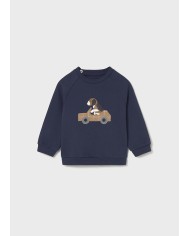 Bernumode | Mayoral: Спортивный костюм на малыша из 3-х частей (2 пары брюк + байка) 32,64 € Спортивный костюм для малыша из 3-х частей: свитшот с забавным принтом щенка в машине и две пары брюк. Костюм выполнен из мягкой и комфортной ткани, идеален для активных детей. Брюки с эластичным поясом, одна пара — серые, другая — бежевые, с манжетами на нижней части, что обеспечивает удобство и стиль. Этот костюм станет отличным выбором для прогулок и повседневного ношения.
 Bernumode | Mayoral: Спортивный костюм на малыша из 3-х частей (2 пары брюк + байка) 32,64 € Спортивный костюм для малыша из 3-х частей: свитшот с забавным принтом щенка в машине и две пары брюк. Костюм выполнен из мягкой и комфортной ткани, идеален для активных детей. Брюки с эластичным поясом, одна пара — серые, другая — бежевые, с манжетами на нижней части, что обеспечивает удобство и стиль. Этот костюм станет отличным выбором для прогулок и повседневного ношения.