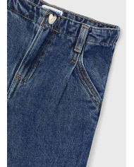 Bernumode | Mayoral: Wide leg denim pants for girls €25.54 Girls’ flared jeans with a wide hem. Elastic adjustable waistband with inner buttons for a perfect fit. Made from comfortable cotton denim, ideal for everyday looks. Features darts and functional front pockets. By choosing Better Cotton, you support sustainable production.