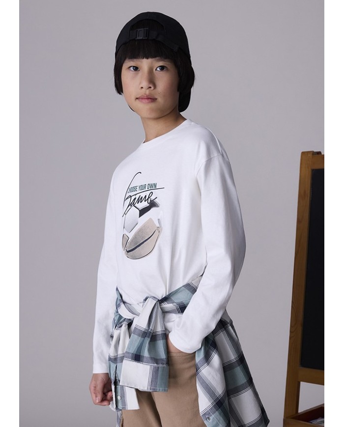 Bernumode | Mayoral: Футболка с длинным рукавом на мальчика 14,46 € Футболка с длинным рукавом для мальчика. Круглый вырез горловины. Декоративные элементы: принт (шелкография). Изделие с QR-кодом из нашей интерактивной коллекции PLAY WITH. Отсканировав QR-код, вы получите доступ к эксклюзивной видеоигре от Mayoral.
Выбирая наши изделия из хлопка, вы поддерживаете наши инвестиции в инициативу Better Cotton. Хлопок Better Cotton поступает по системе баланса масс и не может быть физически прослежен до конечных продуктов. Тем не менее, производители хлопка получают выгоду от спроса на Better Cotton в эквивалентных объёмах.
 Bernumode | Mayoral: Футболка с длинным рукавом на мальчика 14,46 € Футболка с длинным рукавом для мальчика. Круглый вырез горловины. Декоративные элементы: принт (шелкография). Изделие с QR-кодом из нашей интерактивной коллекции PLAY WITH. Отсканировав QR-код, вы получите доступ к эксклюзивной видеоигре от Mayoral.
Выбирая наши изделия из хлопка, вы поддерживаете наши инвестиции в инициативу Better Cotton. Хлопок Better Cotton поступает по системе баланса масс и не может быть физически прослежен до конечных продуктов. Тем не менее, производители хлопка получают выгоду от спроса на Better Cotton в эквивалентных объёмах.