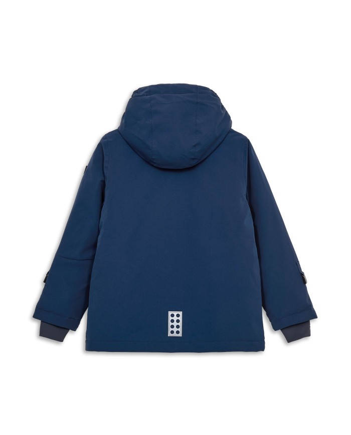 Bernumode | Lego: Winter jacket  for boy LWJAD 804 (140 g) €74.34 Functional LEGO® winter jacket for kids
Keep your child warm and comfortable during winter adventures with this LEGO® winter jacket. Designed for boys and girls, this ski jacket combines classic LEGO elements with practical features to ensure a cozy and safe experience in cold weather.
Provides protection from the rain with a 10,000 mm water column
BIONIC-FINISH ECO® water-repellent finish on the surface
Windproof design with a wind placket under the quality YKK main zipper
3M™ Scotchlite reflector badges on front and back shaped as LEGO bricks, enhancing visibility in the dark
Detachable hood mounted on a unique snap button band for safety
Safety breakaway buckle for attaching LEGO gloves to sleeves in sizes 98-140
Hidden ski pass pocket with zipper closure in the sleeve - a must when skiing
Snow skirt with gripper elastic inside the jacket to keep snow out
Stretchy inner cuff with thumbhole for added warmth and comfort
The taped seams provide additional protection against the elements
Durability: 60,000 rubs
The children's winter jacket is designed with a soft chin guard at the top of the YKK main zipper to protect the delicate skin under the chin. The ski jacket is designed with a safety breakaway buckle for attaching LEGO mittens or gloves to the sleeves in sizes 98-140. If the mitten is pulled at, it releases from the jacket sleeve, reducing the risk of accidents. The detachable hood is mounted on a unique snap button band for safety reasons. When pulled at, the hood releases from the outerwear to reduce the risk of accidents where the kids are stuck on something with the hood. The elastic at the hood opening and reflective thread in the zipper puller at front pockets add to the jacket's functional design. Thanks to the many awesome ski features, the water- and windproof winter jacket is ideal for skiing as well as everyday life.
Specifications• -15 degrees Celsius / 5 Fahrenheit.• 3M reflective badge.• BIONIC-FINISH ECO® water-repellent finish on the surface.• Breathability: 4.000 g/m2/24hours.• Detachable hood.• Durability: 60.000 rubs.• Elastic at hood opening.• Reflective thread in zipper puller at front pockets.• Safety breakaway buckle for attaching the gloves to sleeves. The buckle releases when pulling the gloves.• Safety breakaway buckle only in size 98-140.• Ski pass pocket with zipper closure.• Snow skirt with gripper elastic inside jacket.• Stretchy inner cuff with thumbhole.• Taped seams.• Water column: 10.000 mm.• Wind placket under main zipper.• Windproof.• YKK main zipper.• Zipper pocket(s) on front.
 Bernumode | Lego: Winter jacket  for boy LWJAD 804 (140 g) €74.34 Functional LEGO® winter jacket for kids
Keep your child warm and comfortable during winter adventures with this LEGO® winter jacket. Designed for boys and girls, this ski jacket combines classic LEGO elements with practical features to ensure a cozy and safe experience in cold weather.
Provides protection from the rain with a 10,000 mm water column
BIONIC-FINISH ECO® water-repellent finish on the surface
Windproof design with a wind placket under the quality YKK main zipper
3M™ Scotchlite reflector badges on front and back shaped as LEGO bricks, enhancing visibility in the dark
Detachable hood mounted on a unique snap button band for safety
Safety breakaway buckle for attaching LEGO gloves to sleeves in sizes 98-140
Hidden ski pass pocket with zipper closure in the sleeve - a must when skiing
Snow skirt with gripper elastic inside the jacket to keep snow out
Stretchy inner cuff with thumbhole for added warmth and comfort
The taped seams provide additional protection against the elements
Durability: 60,000 rubs
The children's winter jacket is designed with a soft chin guard at the top of the YKK main zipper to protect the delicate skin under the chin. The ski jacket is designed with a safety breakaway buckle for attaching LEGO mittens or gloves to the sleeves in sizes 98-140. If the mitten is pulled at, it releases from the jacket sleeve, reducing the risk of accidents. The detachable hood is mounted on a unique snap button band for safety reasons. When pulled at, the hood releases from the outerwear to reduce the risk of accidents where the kids are stuck on something with the hood. The elastic at the hood opening and reflective thread in the zipper puller at front pockets add to the jacket's functional design. Thanks to the many awesome ski features, the water- and windproof winter jacket is ideal for skiing as well as everyday life.
Specifications• -15 degrees Celsius / 5 Fahrenheit.• 3M reflective badge.• BIONIC-FINISH ECO® water-repellent finish on the surface.• Breathability: 4.000 g/m2/24hours.• Detachable hood.• Durability: 60.000 rubs.• Elastic at hood opening.• Reflective thread in zipper puller at front pockets.• Safety breakaway buckle for attaching the gloves to sleeves. The buckle releases when pulling the gloves.• Safety breakaway buckle only in size 98-140.• Ski pass pocket with zipper closure.• Snow skirt with gripper elastic inside jacket.• Stretchy inner cuff with thumbhole.• Taped seams.• Water column: 10.000 mm.• Wind placket under main zipper.• Windproof.• YKK main zipper.• Zipper pocket(s) on front.