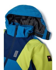 Bernumode | Lego: Winter jacket  for boy  LWJAZ 801 (140 g) €74.34 Functional LEGO® ski jacket for kids
Introducing a highly functional LEGO® ski jacket, designed to keep your child warm and comfortable during winter adventures. The cool jacket combines awesome ski features with a trendy design, makint it ideal for everyday use as well as for racing down the slopes.
The water- and windproof winter jacket for boys and girls features a detachable hood mounted on a unique snap button band for safety. When pulled at, the hood releases from the outerwear to reduce the risk of accidents where the kids are stuck on something with the hood. The jacket also includes a safety breakaway buckle in size 98-140 for attaching LEGO gloves to the sleeves. The buckle releases when the glove is pulled, reducing the risk of accidents.
Water column: 10,000 mm for excellent rain protection
Windproof design with a wind placket under the main zipper
The taped seams provide additional protection against the elements
3M™ Scotchlite reflector badges on front and back shaped as LEGO bricks, enhancing visibility in the dark
Hidden ski pass pocket with zipper closure in the sleeve - a must when skiing
Snow skirt with gripper elastic inside the jacket
Stretchy inner cuff with thumbhole for added comfort
Chin guard at the top of the YKK main zipper to protect the delicate skin under the chin
Reflective thread in zipper puller at front pockets
Designed for boys and girls, this LEGO jacket combines functionality with playful style, ensuring your child is ready for any winter adventure.
Specifications• -15 degrees Celsius / 5 Fahrenheit.• 3M reflective badge.• BIONIC-FINISH ECO® water-repellent finish on the surface.• Breathability: 4.000 g/m2/24hours.• Detachable hood.• Durability: 60.000 rubs.• Elastic at hood opening.• Reflective thread in zipper puller at front pockets.• Safety breakaway buckle for attaching the gloves to sleeves. The buckle releases when pulling the gloves.• Safety breakaway buckle only in size 98-140.• Ski pass pocket with zipper closure.• Snow skirt with gripper elastic inside jacket.• Stretchy inner cuff with thumbhole.• Taped seams.• Water column: 10.000 mm.• Wind placket under main zipper.• Windproof.• YKK main zipper.• Zipper pocket(s) on front.
 Bernumode | Lego: Winter jacket  for boy  LWJAZ 801 (140 g) €74.34 Functional LEGO® ski jacket for kids
Introducing a highly functional LEGO® ski jacket, designed to keep your child warm and comfortable during winter adventures. The cool jacket combines awesome ski features with a trendy design, makint it ideal for everyday use as well as for racing down the slopes.
The water- and windproof winter jacket for boys and girls features a detachable hood mounted on a unique snap button band for safety. When pulled at, the hood releases from the outerwear to reduce the risk of accidents where the kids are stuck on something with the hood. The jacket also includes a safety breakaway buckle in size 98-140 for attaching LEGO gloves to the sleeves. The buckle releases when the glove is pulled, reducing the risk of accidents.
Water column: 10,000 mm for excellent rain protection
Windproof design with a wind placket under the main zipper
The taped seams provide additional protection against the elements
3M™ Scotchlite reflector badges on front and back shaped as LEGO bricks, enhancing visibility in the dark
Hidden ski pass pocket with zipper closure in the sleeve - a must when skiing
Snow skirt with gripper elastic inside the jacket
Stretchy inner cuff with thumbhole for added comfort
Chin guard at the top of the YKK main zipper to protect the delicate skin under the chin
Reflective thread in zipper puller at front pockets
Designed for boys and girls, this LEGO jacket combines functionality with playful style, ensuring your child is ready for any winter adventure.
Specifications• -15 degrees Celsius / 5 Fahrenheit.• 3M reflective badge.• BIONIC-FINISH ECO® water-repellent finish on the surface.• Breathability: 4.000 g/m2/24hours.• Detachable hood.• Durability: 60.000 rubs.• Elastic at hood opening.• Reflective thread in zipper puller at front pockets.• Safety breakaway buckle for attaching the gloves to sleeves. The buckle releases when pulling the gloves.• Safety breakaway buckle only in size 98-140.• Ski pass pocket with zipper closure.• Snow skirt with gripper elastic inside jacket.• Stretchy inner cuff with thumbhole.• Taped seams.• Water column: 10.000 mm.• Wind placket under main zipper.• Windproof.• YKK main zipper.• Zipper pocket(s) on front.