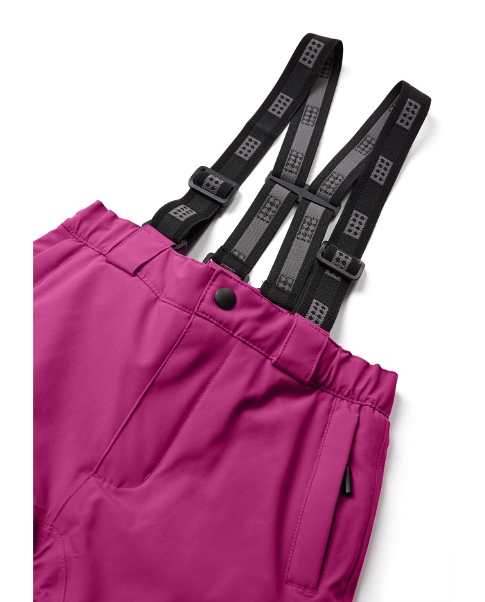 Bernumode | Lego: Kids' waterproof ski pants, LWPOWAI 708  (120 g) €66.90 Durable LEGO® ski pants for kids
These LEGO® ski pants are designed to keep boys and girls comfortable and protected during winter adventures. With a focus on functionality and style, these pants are perfect for skiing and other snowy activities.They have a 10.000 mm water column and are manufactured with fully taped seams to ensure that they keep your son or daughter dry on the playground as well as on the slopes. The durable, breathable, windproof, and even completely waterproof ski pants are reinforced at the leg opening with Cordura reinforcement and have a snow skirt with gripper elastic inside to keep snow out.
Water column of 10,000 mm provides protection from the rain
BIONIC-FINISH ECO® water-repellent finish on the surface
Windproof design to keep the cold at bay
Durability: withstand 60,000 rubs
Cordura reinforcement at the leg opening and inseam for durability
Fully taped seams to ensure that the snowpants are waterproof
Length extension feature inside legs for growing kids
3M reflective piping at the bottom part of the ski pants
Detachable and adjustable suspenders for a perfect fit
The integrated elastics at the waist provide added comfort
Snow skirt with gripper elastic inside bottom legs to keep snow out
Quality YKK main zipper and snap button closure
Zipper pockets on the front
The pants feature a breathable design with a breathability rating of 4,000 g/m2/24hours, ensuring comfort during active play. The reflective thread in the zipper puller at the front pockets adds a touch of safety, while the snap button at the front opening ensures easy wear. Inside the ski pants, there is a smart feature: The length of the trousers can be adjusted by one size, so they can be worn for a longer period of time. All in all, these high-quality ski pants will make your kid's winter adventures even more fun!
Specifications• -15 degrees Celsius / 5 Fahrenheit.• 3M reflective piping.• BIONIC-FINISH ECO® water-repellent finish on the surface.• Breathability: 4.000 g/m2/24hours.• Cordura reinforcement.• Detachable and adjustable suspenders.• Durability: 60.000 rubs.• Elastic at waist sides.• Fully taped seams.• Length extension feature inside legs.• Reflective thread in zipper puller at front pockets.• Snap button at front opening.• Snow skirt with gripper elastic inside bottom legs.• Water column: 10.000 mm.• Windproof.• YKK main zipper.• Zipper pocket(s) on front.
 Bernumode | Lego: Kids' waterproof ski pants, LWPOWAI 708  (120 g) €66.90 Durable LEGO® ski pants for kids
These LEGO® ski pants are designed to keep boys and girls comfortable and protected during winter adventures. With a focus on functionality and style, these pants are perfect for skiing and other snowy activities.They have a 10.000 mm water column and are manufactured with fully taped seams to ensure that they keep your son or daughter dry on the playground as well as on the slopes. The durable, breathable, windproof, and even completely waterproof ski pants are reinforced at the leg opening with Cordura reinforcement and have a snow skirt with gripper elastic inside to keep snow out.
Water column of 10,000 mm provides protection from the rain
BIONIC-FINISH ECO® water-repellent finish on the surface
Windproof design to keep the cold at bay
Durability: withstand 60,000 rubs
Cordura reinforcement at the leg opening and inseam for durability
Fully taped seams to ensure that the snowpants are waterproof
Length extension feature inside legs for growing kids
3M reflective piping at the bottom part of the ski pants
Detachable and adjustable suspenders for a perfect fit
The integrated elastics at the waist provide added comfort
Snow skirt with gripper elastic inside bottom legs to keep snow out
Quality YKK main zipper and snap button closure
Zipper pockets on the front
The pants feature a breathable design with a breathability rating of 4,000 g/m2/24hours, ensuring comfort during active play. The reflective thread in the zipper puller at the front pockets adds a touch of safety, while the snap button at the front opening ensures easy wear. Inside the ski pants, there is a smart feature: The length of the trousers can be adjusted by one size, so they can be worn for a longer period of time. All in all, these high-quality ski pants will make your kid's winter adventures even more fun!
Specifications• -15 degrees Celsius / 5 Fahrenheit.• 3M reflective piping.• BIONIC-FINISH ECO® water-repellent finish on the surface.• Breathability: 4.000 g/m2/24hours.• Cordura reinforcement.• Detachable and adjustable suspenders.• Durability: 60.000 rubs.• Elastic at waist sides.• Fully taped seams.• Length extension feature inside legs.• Reflective thread in zipper puller at front pockets.• Snap button at front opening.• Snow skirt with gripper elastic inside bottom legs.• Water column: 10.000 mm.• Windproof.• YKK main zipper.• Zipper pocket(s) on front.