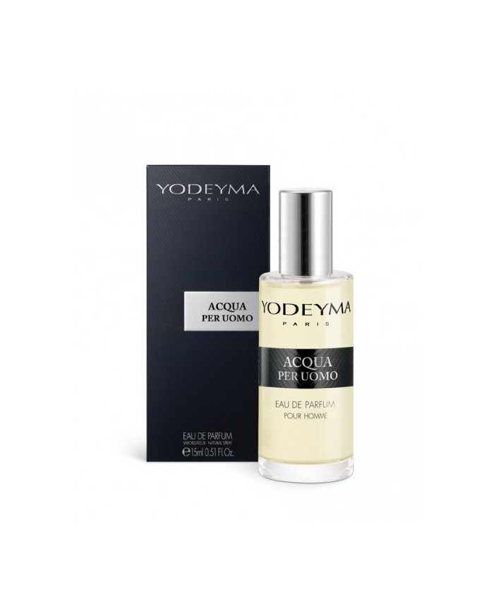 Bernumode | YODEYMA: Acqua per Uomo Miniperfume 15ML 6,69 € Citrusaugļunotis kombinācjā arciklamenas unkokaniansēmradījušasiedvesmojošuparfīmuarbrīvībasaromātu.
Chypre - SvaigsAcqua per Uomo ir svaigs parfīms dabiskam un modernam vīrietim. 
Sākuma notis ir tās, kuras parfīmā sajūtamas pašas pirmās.Sirds notis ir smaržu esence un būtība.Fona notis ir tās, kuras parfīmam piešķir dziļumu un noturību.
Sākuma nots
Bergamote
Sirds nots
Ciklamena
Fonanots
Koks