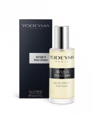 Bernumode | YODEYMA: Acqua per Uomo Miniperfume 15ML 6,69 € Citrusaugļunotis kombinācjā arciklamenas unkokaniansēmradījušasiedvesmojošuparfīmuarbrīvībasaromātu.
Chypre - SvaigsAcqua per Uomo ir svaigs parfīms dabiskam un modernam vīrietim. 
Sākuma notis ir tās, kuras parfīmā sajūtamas pašas pirmās.Sirds notis ir smaržu esence un būtība.Fona notis ir tās, kuras parfīmam piešķir dziļumu un noturību.
Sākuma nots
Bergamote
Sirds nots
Ciklamena
Fonanots
Koks