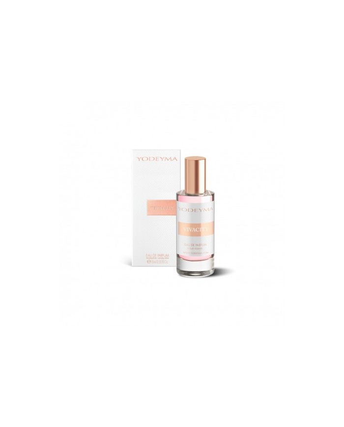 Bernumode | YODEYMA: VIVACITY Miniperfume 15ML €6.69 Vibrant citrus notes harmoniously blend with the soothing aroma of rose, creating a gentle and joyful fragrance.
Floral - WoodyFor the vital and delicate woman.
Top notes are the first scents you experience when you apply the perfume.
Heart notes are the soul of the fragrance.
Base notes give depth to the perfume.
Top note:Mandarin
Heart note:Grass Rose
Base note:Sandalwood Bernumode | YODEYMA: VIVACITY Miniperfume 15ML €6.69 Vibrant citrus notes harmoniously blend with the soothing aroma of rose, creating a gentle and joyful fragrance.
Floral - WoodyFor the vital and delicate woman.
Top notes are the first scents you experience when you apply the perfume.
Heart notes are the soul of the fragrance.
Base notes give depth to the perfume.
Top note:Mandarin
Heart note:Grass Rose
Base note:Sandalwood