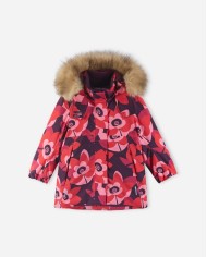 Bernumode | Reima: Reimatec winter jacket forgirl, Muurame (200 g) €104.96 




Waterproof, breathable winter jacket for kids. Very durable and windproof, as well as dirt-repellent. Slightly shaped cut.





This water- and windproof Reimatec kids' winter jacket is made from a dirt-repellent and breathable material that won't make your little one feel sweaty. All its seams have been sealed for a waterproof finish. The waist of this puffy design can be adjusted at the back, and the hem and cuffs are adjustable too. Thanks to the smooth lining, the jacket is easy to slide on. The removable hood, finished with a detachable faux-fur trim, combines with the reflective details to create even more of a functional finish. The zip pockets and inner chest pocket are perfect for storing kids' most prized possessions. This easy-wear kids' insulated jacket can also be tumble-dried.




• All seams sealed waterproof• Durable material• Smooth polyester lining• Warm insulation• Fellex® insulation• Safe, detachable and adjustable hood with detachable faux fur trim• Elastic cuffs• Two zip pockets• Inner chest pocket from size 116 onward• Adjustable waist and hem
Sustainability• bluesign® product• bluesign® approved main material, lining and insulation• Fluorocarbon-free water and dirt repellent finish BIONIC-FINISH®ECO• Contains certified recycled fibers• 100% recycled insulation• The fabric is digitally printed saving energy, water and colorants
