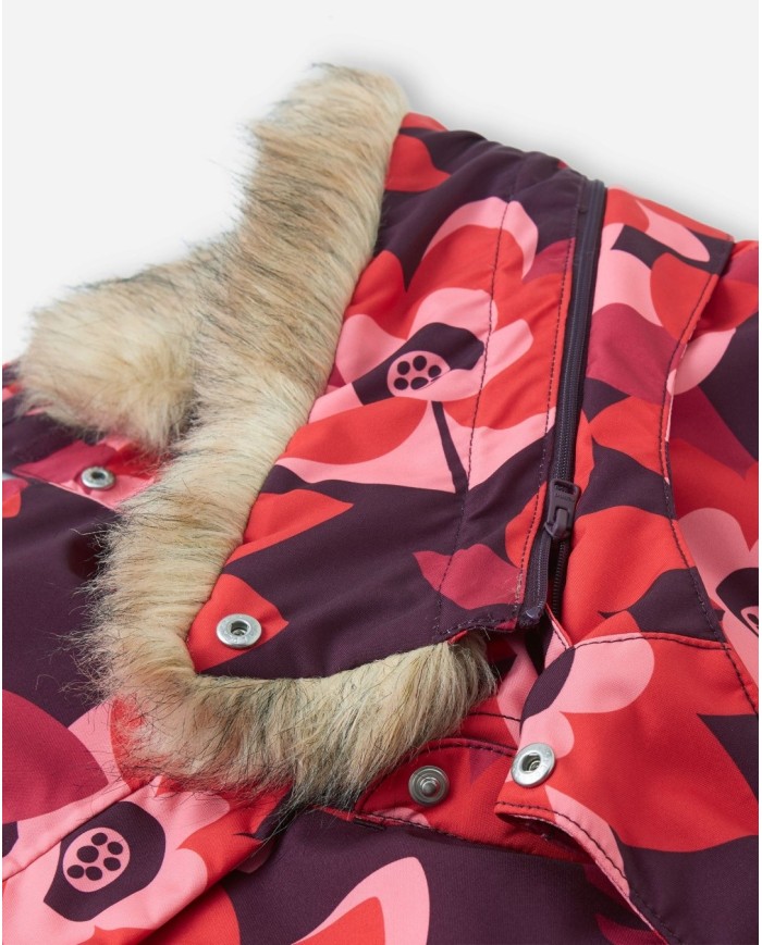 Bernumode | Reima: Reimatec winter jacket forgirl, Muurame (200 g) €104.96 




Waterproof, breathable winter jacket for kids. Very durable and windproof, as well as dirt-repellent. Slightly shaped cut.





This water- and windproof Reimatec kids' winter jacket is made from a dirt-repellent and breathable material that won't make your little one feel sweaty. All its seams have been sealed for a waterproof finish. The waist of this puffy design can be adjusted at the back, and the hem and cuffs are adjustable too. Thanks to the smooth lining, the jacket is easy to slide on. The removable hood, finished with a detachable faux-fur trim, combines with the reflective details to create even more of a functional finish. The zip pockets and inner chest pocket are perfect for storing kids' most prized possessions. This easy-wear kids' insulated jacket can also be tumble-dried.




• All seams sealed waterproof• Durable material• Smooth polyester lining• Warm insulation• Fellex® insulation• Safe, detachable and adjustable hood with detachable faux fur trim• Elastic cuffs• Two zip pockets• Inner chest pocket from size 116 onward• Adjustable waist and hem
Sustainability• bluesign® product• bluesign® approved main material, lining and insulation• Fluorocarbon-free water and dirt repellent finish BIONIC-FINISH®ECO• Contains certified recycled fibers• 100% recycled insulation• The fabric is digitally printed saving energy, water and colorants
