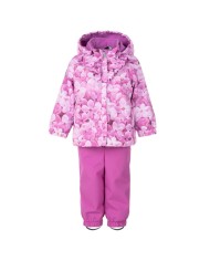 Bernumode | Lenne: Demi season set ROZA 80 g +  45 g €79.27 This set made of weatherproof Active fabric is suitable for smaller girls who love to be active outside and are not afraid of getting wet. The waterproof surface of the fabric is durable and comfortable as it protects from wind and rain, does not become deformed and handles regular washing, maintaining its original qualities. Wearing windproof and rainproof trousers under the jacket, it is an ideal choice for everyday outdoor games. The product design features reflective details, which make your child visible even when it is dark outside. The safe snap-fastened hood detaches from the product if it gets stuck.
Water column: 5 000/10 000 mm
Breathable: 5 000/10 000 g/m2/24h
Weatherproof set with adorable print upper part is suitable for wearing in spring-autumn period.



Upper part Active and lower part Active+. Our high-tech fabrics have a waterproof membrane which prevents water from coming through the product. At the same time it has the ability to evaporate sweat. ◆Water resistance: water column 5000/10 000 mm ◆Breathability: water vapour transmission rate 5000/10 000 g/m²/24h ◆Wind resistance: air permeability 0 l/m²s ◆Water and soil reprellency: DWR coating (Durable Water Repellent)




WARM ** insulation is the best choice for cool weather. Perfect for temperatures ...0 °C. This wadding is made of recycled materials, reducing the need to overly consume natural resources. Tip: Check the „feels like“ temperature. Factors like wind and humidity play a great role on how cold you feel and you might need to use an extra layer.



Loop for attaching the reflector.

