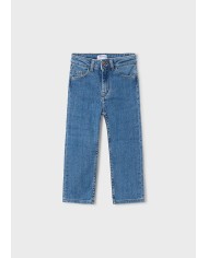 Bernumode | Mayoral: Basic denim trousers €22.23 Comfortable trousers with an elastic waistband and adjustable inner button for a perfect fit. Made from soft denim fabric, easy to mix and match with everyday looks. Designed with multiple pockets for practicality and versatility. Neutral tones and shape make them suitable for both boys and girls.