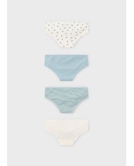 Bernumode | Mayoral: Трусы (4 шт.) на девочку 15,62 € Набор из четырёх трусиков для девочки. Удобные, мягкие и практичные, идеально подходят для повседневной носки.
