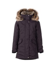 Bernumode | Lenne: Jacket/Parka ELITA 250 g €103.07 Water column: 10 000 mm
Breathable: 10 000 g/m²/24h
Water and soil reprellency: DWR coating (Durable Water Repellent)

Parka made of ActivePlus fabric with adjustable waist

The solid-colour girls’ winter parka is simple but made special by its cool fur-trimmed collar and hood. The parka is longer in the back and made of highly waterproof and breathable ActivePlus fabric, which ensures maximum comfort at all times. The waterproof surface of the fabric protects from wind, rain and snow, does not become deformed and handles regular washing, maintaining its initial qualities. The front of the parka features two pockets. The hood is fully detachable with snap fasteners.
Our high-tech Active+ fabric has a waterproof membrane which prevents water from coming through the product. At the same time it has the ability to evaporate sweat. ◆Water resistance: water column 10 000 mm ◆Breathability: water vapour transmission rate 10 000 g/m²/24h ◆Wind resistance: air permeability 0 l/m²s ◆Water and soil reprellency: DWR coating (Durable Water Repellent)
EXTRA WARM ⁑⁑ insulation is the best choice for frosty weather. Breathable fabric keeps your child from sweating. Heat retaining capacity is much higher than in usual wadding. Offers wearers comfort and freedom of movement in -1..-30°C.
Loop for attaching the reflector.
