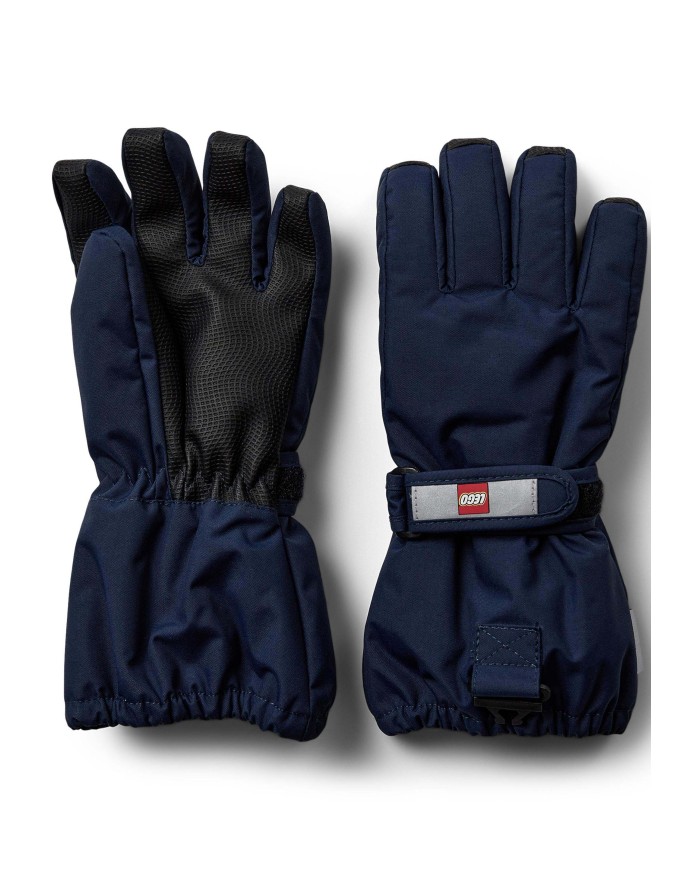 Bernumode | LEGO® Wear: Waterprooof gloves with membrane LWATLIN 700 €26.00 LEGO® Wear PLAY gloves for children
A pair of smart and functional ski gloves makes playing outside a lot more fun on cold and wet days. The many functional features make sure that your child’s fingers are kept dry and warm regardless of the weather.
The LEGO® Wear PLAY glove has an ergonomic fit and an elasticated wrist with a reflector and Velcro closure for an optimum fit. The glove entry is also elasticated to keep snow out. With a PU anti-slip material on the palms and fingertips for a better grip.
THIS IS WHY YOU WILL LOVE THE GLOVES
They are 100% windproof, windproof, and breathable
There is a buckle on the gloves for clicking them onto LEGO Wear jackets and snowsuit
The gloves have a soft isolating Thinsulate insulation¨
The gloves come in so many great colours
The gloves are made in a 100% windproof and breathable material. They have a waterproof and breathable Fan-Tex membrane between the inner and outer layer which makes the gloves 100% waterproof. The inner layer is a comfortable and insulating Thinsulate material.
The gloves can be hooked together at the wrist to keep the pair together when they are not in use. Safety break-away buckle for attaching the gloves to a snowsuit or jacket sleeve. The buckle releases when pulling the gloves, so that your child does not get stuck on anything.
Specifications
Adjustable strap at wrist with Velcro closure.
Elastic at wrist keeps the glove in place.
Soft elastic at opening.
Thinsulate insulation.
Soft microfleece lining inside gloves.
100% waterproof and breathable Fan-Tex membrane inside gloves.
Ergonomic fit.
PU anti-slip material on palm for better grip.
3M Scotchlite reflector.
Breakaway buckle only in size: 104 - 140.
Bionic Finish ECO water repellent finish on the surface.
Windproof.
 Bernumode | LEGO® Wear: Waterprooof gloves with membrane LWATLIN 700 €26.00 LEGO® Wear PLAY gloves for children
A pair of smart and functional ski gloves makes playing outside a lot more fun on cold and wet days. The many functional features make sure that your child’s fingers are kept dry and warm regardless of the weather.
The LEGO® Wear PLAY glove has an ergonomic fit and an elasticated wrist with a reflector and Velcro closure for an optimum fit. The glove entry is also elasticated to keep snow out. With a PU anti-slip material on the palms and fingertips for a better grip.
THIS IS WHY YOU WILL LOVE THE GLOVES
They are 100% windproof, windproof, and breathable
There is a buckle on the gloves for clicking them onto LEGO Wear jackets and snowsuit
The gloves have a soft isolating Thinsulate insulation¨
The gloves come in so many great colours
The gloves are made in a 100% windproof and breathable material. They have a waterproof and breathable Fan-Tex membrane between the inner and outer layer which makes the gloves 100% waterproof. The inner layer is a comfortable and insulating Thinsulate material.
The gloves can be hooked together at the wrist to keep the pair together when they are not in use. Safety break-away buckle for attaching the gloves to a snowsuit or jacket sleeve. The buckle releases when pulling the gloves, so that your child does not get stuck on anything.
Specifications
Adjustable strap at wrist with Velcro closure.
Elastic at wrist keeps the glove in place.
Soft elastic at opening.
Thinsulate insulation.
Soft microfleece lining inside gloves.
100% waterproof and breathable Fan-Tex membrane inside gloves.
Ergonomic fit.
PU anti-slip material on palm for better grip.
3M Scotchlite reflector.
Breakaway buckle only in size: 104 - 140.
Bionic Finish ECO water repellent finish on the surface.
Windproof.