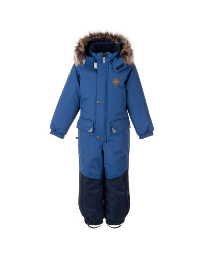 Bernumode | Lenne: Baby overall KERT 180 g €89.26 
VERY WARM ⁂ insulation is the best choice for cold weather. Perfect for temperatures -15..-5°C. 
Bottom seams of the overall are taped for extra protection from moisture.
Cuff with soft fur lining. This unique detail for outdoor clothing protects your kids gentle skin from rubbing against strong and durable fabric. Prefer this irreplaceable solution when choosing an outdoor garment.
Loop for attaching the reflector.
Overalls should be preferred when choosing winter clothes for nursery school!
The Lenne two-colour winter overall is an outdoor garment with athletic design that is perfect for daily wear. Weatherproof ActivePlus fabric offers protection from the elements and light winter wadding gives freedom to move arund. The overall is comfortable to wear, as the all-in-one winter suit does not shift even when the child does somersaults in the snow. The overall has two pockets that are perfect for storing a package of tissues. Reflective details make your child visible even in the darkest of winters. The winter overall has adjustable, detachable elasticated ankle loops, which keep the trouser legs securely on the shoes. The safe snap-fastened hood detaches from the product if it gets stuck.

