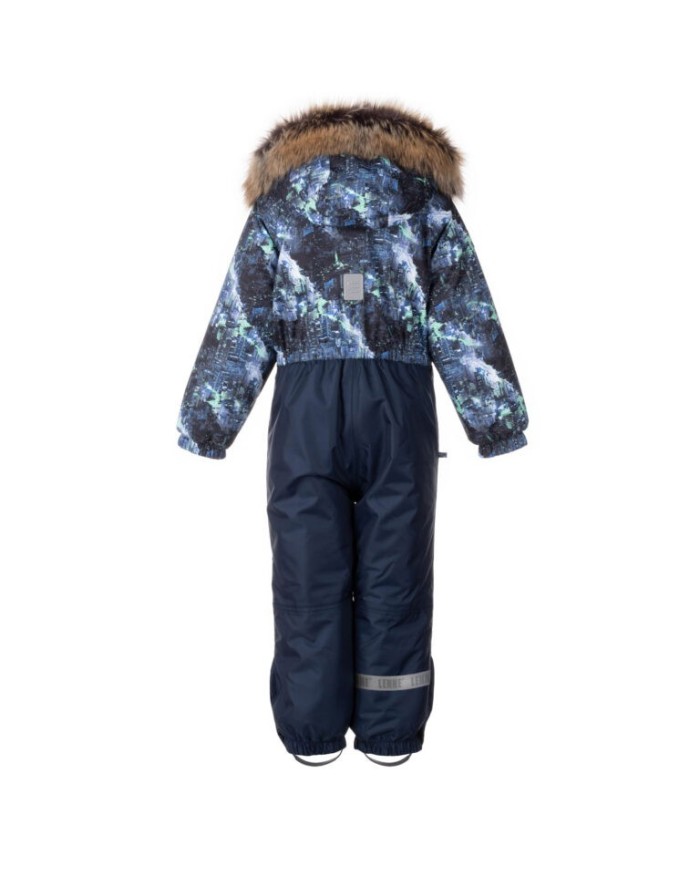 Bernumode | Lenne: Kids overall REY 180 g €91.17 
The high-tech Active+ fabric provides maximum protection even in the most changeable weather – its membrane is waterproof yet breathable, allowing moisture to escape from the body. With a waterproof rating of 10,000 mm, breathability of 10,000 g/m²/24 h, windproof performance, and a DWR-treated water-repellent surface, it keeps the wearer warm and dry in any situation.
VERY WARM – insulation is the best choice for cold weather. Perfect for temperatures -20°C. Padding made from recycled materials.
Bottom seams of the overall are taped for extra protection from moisture.
Soft fur in the collar, hood and sleeve ends protects the delicate skin from rubbing, making the product extra comfortable.
Adjustable waist for better fit. Great way to accentuate waistline or make bigger size fit better.
Loop for attaching the reflector.
Reflective fabric ensures better visibility and safety in the dark. The reflective print on the fabric bounces back light from car headlights and street lamps, making the garment easily visible from a distance. A practical feature that makes everyday outings much safer.
Overall made of weatherproof ActivePlus fabric keep childs’ clothes dry while  winter wadding provides maximum freedom to move around.

Comfortable and weatherproof patterned winter overall is perfect for daily wear. The overall is made of high-quality unrestrictive fabric. Overalls have always been the most preferred winter clothes in nursery schools. The overall is comfortable to wear, as the all-in-one winter suit does not shift even when the child does somersaults in the snow. The overall has a zippered pocket that is perfect for keys or a pack of tissues. The overall’s reflective details keep your child visible even in the darkest of winters. The adjustable, detachable elasticated ankle loops keep the trouser legs securely on the shoes. The safe snap-fastened hood detaches from the product if it gets stuck.


