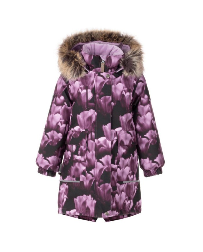 Bernumode | Lenne: Jacket/Parka VIOLA 250 g €84.56 
EXTRA WARM ⁑⁑ insulation is the best choice for frosty weather. Breathable fabric keeps your child from sweating. Heat retaining capacity is much higher than in usual wadding. Offers wearers comfort and freedom of movement in -1..-30°C.
Cuff with soft fur lining. This unique detail for outdoor clothing protects your kids gentle skin from rubbing against strong and durable fabric. Prefer this irreplaceable solution when choosing an outdoor garment.
Loop for attaching the reflector.

Parka made of highly durable fabric with extra warm wadding!
The childrens’ parka is longer in the back and made of highly waterproof and breathable ActivePlus fabric, which ensures maximum comfort at all times. The waterproof surface of the fabric protects from wind, rain and snow, does not become deformed and handles regular washing, maintaining its initial qualities. Adjustable waist gives perfect fit to a growing child. The design features reflective details, which make your child visible even in the darkest of winters.
