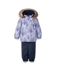 Bernumode | Lenne: Set TREE  250 g +  150 g €81.92 Rough weather conditions of Estonia and the Nordic Countries, which make very high demands on children's clothing, are the foundation grounds of creating any new model. High-tech fabrics are used in order to fulfill all the requirements of the well-being of a happy child in any circumstance.Lenne's main goals in product development are safety, comfort, practicality and easy caring.
Active products are: light weighted, wind resistant and warm, breathable and water resistant, durable, safe, with exceptional design, easily cleanable.
Lenne is using Isosoft insulation material, which is presently the best new generation insulation which has a two times higher warmth maintenance coefficient and the technology applied in it allows for the volume of the insulation to be decreased four times in relation to the traditional insulation. Isosoft is rarely used in the manufacturing of childrens’ clothing due to its price. It ensures the unique comfort of warmth, it maintains warmth at the child’s skin and prevents the cold from entering inside, thanks to the unique micro-porous structure. Moreover, it allows the child to move freely and unhampered. The product’s great advantage is the fact that it effectively removes moisture to the outside, which additionally increases the comfort of use.Isosoft guarantees the effect of thermal insulation and lightness of the material through the special insulation components – these components are made up of thousands of individual fibres in the shape of a hollow tube. The material is as light as down and it is also very elastic – it returns to its original shape after compression or washing.
Water column: 5 000/10 000 mm
Breathable: 5 000/10 000 g/m2/24h
Girls’ winter set.
Weatherproof and warm winter set for kids.
Warm winter jacket in unique print combined with padded classical winter pants is a great looking and practical outfit for wintertime outdoor activities. The hooded jacket has two side pockets  that fit a pack of handkerchiefs and all the special stones that the little one happened to discover. Adjustable suspenders guarantee the best fit to a growing child. High waisted pants keep the child warm even during the most active play. Pants with elastic cuffs and detachable ankle loops stay securely on the boots. The design features reflective details that make child visible in the dark. The snap-fastened hood is safe as it easily detaches from the product in case it gets stuck.