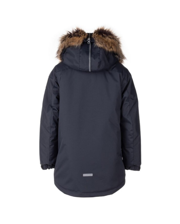 Bernumode | Lenne: Jacket/Parka JANNO 250g €107.70 Water column: 10 000 mm
Breathable: 10 000 g/m²/24h
Water and soil reprellency: DWR coating (Durable Water Repellent)
BEST SELLER! Boys’ winter parka with luxurious fur
Boys’ parka with a zippered furry hood
This solid-colour Le-Company winter parka is a definite favourite among schoolboys. The fluffy parka features a cool zippered hood, which can be opened to reveal even more fur that covers shoulders. The parka is longer in the back and made of highly waterproof and breathable ActivePlus fabric, which ensures maximum comfort at all times. The waterproof surface of the fabric protects from wind, rain and snow, does not become deformed and handles regular washing, maintaining its initial qualities. Adjustable sleeves. The front of the parka features two zippered sidepockets and a zippered chest pocket. The hood is fully detachable with snap fasteners.
Our high-tech Active+ fabric has a waterproof membrane which prevents water from coming through the product. At the same time it has the ability to evaporate sweat. ◆Water resistance: water column 10 000 mm ◆Breathability: water vapour transmission rate 10 000 g/m²/24h ◆Wind resistance: air permeability 0 l/m²s ◆Water and soil reprellency: DWR coating (Durable Water Repellent)
EXTRA WARM ⁑⁑ insulation is the best choice for frosty weather. Breathable fabric keeps your child from sweating. Heat retaining capacity is much higher than in usual wadding. Offers wearers comfort and freedom of movement in -1..-30°C.
Loop for attaching the reflector.
