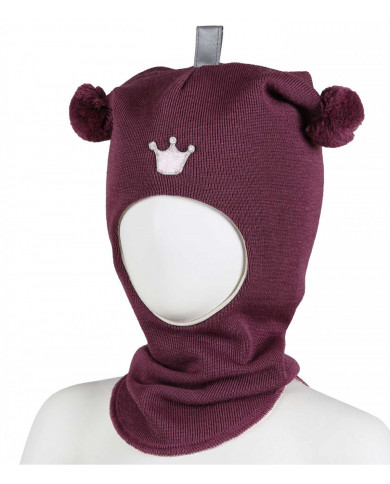 KIVAT: Hood with a crown, 2 bobbles KIVAT: Hood with a crown, 2 bobbles