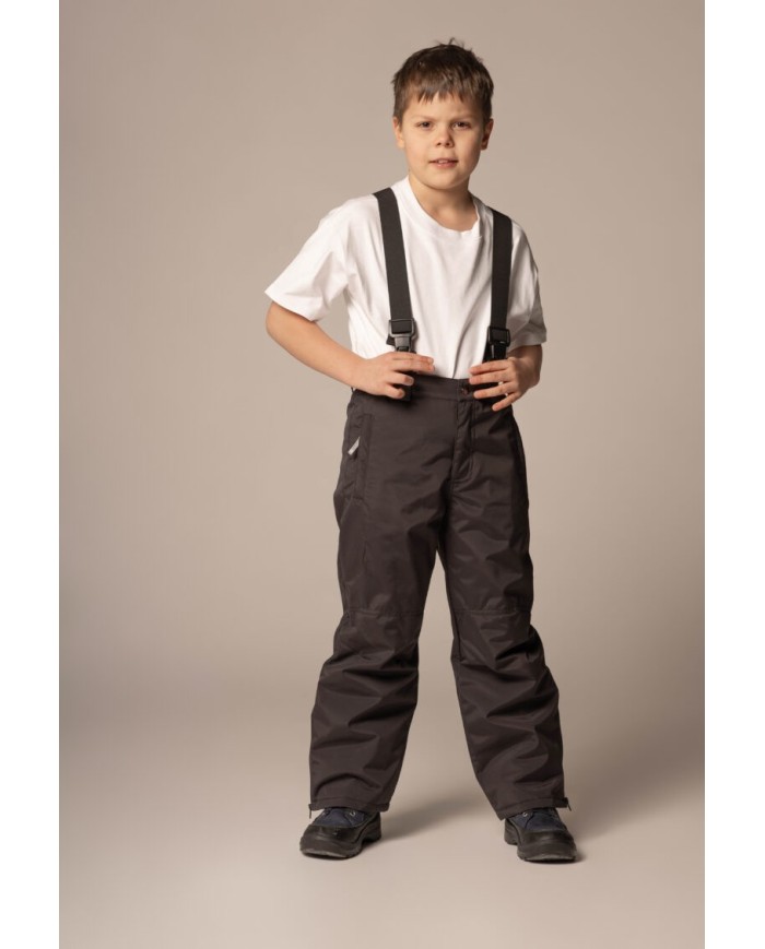 Bernumode | Lenne: Trousers  COOPER 80g €69.34 
Rough weather conditions of Estonia and the Nordic Countries, which make very high demands on children's clothing, are the foundation grounds of creating any new model. High-tech fabrics are used in order to fulfill all the requirements of the well-being of a happy child in any circumstance.Lenne's main goals in product development are safety, comfort, practicality and easy caring.
Our high-tech Active+ fabric has a waterproof membrane which prevents water from coming through the product. At the same time it has the ability to evaporate sweat.
Warm winter trousers are perfect for skiing and hiking!
Sporty style offers maximum freedom for all outdoor activities. The style has warm winter lining, two side pockets with zippers and reflective details that make the wearer more visible in the dark.
Inner cuffs to protect legs from snow.
Water column: 10 000 mm
Breathable: 10 000 g/m²/24h
Water and soil reprellency: DWR coating (Durable Water Repellent)
