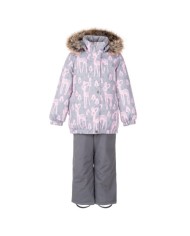 Bernumode | Lenne: Set RUBY  330 g +  150 g €87.87 Rough weather conditions of Estonia and the Nordic Countries, which make very high demands on children's clothing, are the foundation grounds of creating any new model. High-tech fabrics are used in order to fulfill all the requirements of the well-being of a happy child in any circumstance.Lenne's main goals in product development are safety, comfort, practicality and easy caring.
Active products are: light weighted, wind resistant and warm, breathable and water resistant, durable, safe, with exceptional design, easily cleanable.
Lenne is using Isosoft insulation material, which is presently the best new generation insulation which has a two times higher warmth maintenance coefficient and the technology applied in it allows for the volume of the insulation to be decreased four times in relation to the traditional insulation. Isosoft is rarely used in the manufacturing of childrens’ clothing due to its price. It ensures the unique comfort of warmth, it maintains warmth at the child’s skin and prevents the cold from entering inside, thanks to the unique micro-porous structure. Moreover, it allows the child to move freely and unhampered. The product’s great advantage is the fact that it effectively removes moisture to the outside, which additionally increases the comfort of use.Isosoft guarantees the effect of thermal insulation and lightness of the material through the special insulation components – these components are made up of thousands of individual fibres in the shape of a hollow tube. The material is as light as down and it is also very elastic – it returns to its original shape after compression or washing.
Water column: 5 000/10 000 mm
Breathable: 5 000/10 000 g/m2/24h
Girls’ winter set.
Weatherproof set with reflective print upper part is suitable for wearing in winter period 
Lenne girls’ winter set is water-, wind- and rainproof. The trousers with adjustable braces keep your child’s back warm even during active play.  The product design features reflective details, which make your child visible even in the darkest of winters. The safe snap-fastened hood detaches from the product if it gets stuck.
Our high-tech Active+ fabric has a waterproof membrane which prevents water from coming through the product. At the same time it has the ability to evaporate sweat. ◆Water resistance: water column 5 000/10 000 mm ◆Breathability: water vapour transmission rate 5 000/10 000 g/m²/24h ◆Wind resistance: air permeability 0 l/m²s ◆Water and soil reprellency: DWR coating (Durable Water Repellent)
EXTRA WARM ⁑⁑ insulation is the best choice for frosty weather. Breathable fabric keeps your child from sweating. Heat retaining capacity is much higher than in usual wadding. Offers wearers comfort and freedom of movement in -1..-30°C.
Cuff with soft fur lining. This unique detail for outdoor clothing protects your kids gentle skin from rubbing against strong and durable fabric. Prefer this irreplaceable solution when choosing an outdoor garment.

Loop for attaching the reflector.
