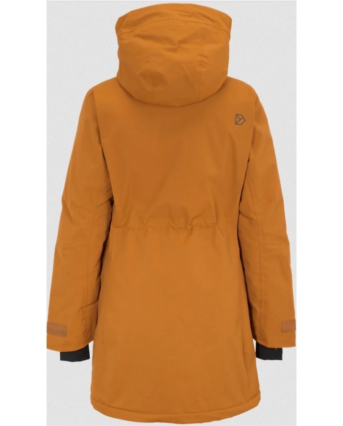 Bernumode | DIDRIKSONS: Зимняя Куртка/Парка CIANA 240 г 198,35 € Ciana — это классическая утеплённая парка со спортивным дизайном для повседневного использования. Внутренняя часть спинки и капюшона выполнена из мягкого шерпа-флиса для комфорта и тепла. Парка полностью ветрозащитная и водонепроницаемая, со проклеенными швами, имеет обычный крой с фигурным силуэтом.
Талия и манжеты рукавов регулируются. Спереди — длинная двусторонняя молния с защитной планкой от ветра. Модель Ciana имеет два фронтальных кармана на пуговицах с боковыми входами, а также светоотражающую ленту в правом переднем кармане. Один нагрудный карман с водоотталкивающей молнией, один карман на молнии под защитной планкой и один внутренний сетчатый карман. Внутри правого переднего кармана находится светоотражающая лента, которую можно при необходимости вытащить. Утеплитель изготовлен из переработанных волокон, а подкладка окрашена методом Solution Dye — технология окрашивания, позволяющая экономить до 80% воды по сравнению с традиционным окрашиванием полиэстера/полиамида. Водоотталкивающая пропитка без PFC.
Разработано в Швеции, произведено в Китае.
Артикул: 504306


Водяной столб: 10 000 мм


Паропроницаемость: 7 000 г/м²/24 ч


Утеплитель: 240 г/м²


Материалы


Подкладка 1:100% полиамид


Подкладка 2:100% полиэстер


Утеплитель:100% полиэстер7000 г/м²/24 ч, стандарт ASTM E-96 BW


Верхняя ткань:100% полиамидDRY-10, все швы проклеены


Полиамид — это синтетический материал, используемый в одежде, которой требуется водоотталкивающая способность, лёгкость, воздухопроницаемость или способность отводить влагу от тела — в комплексе или по отдельности, в зависимости от назначения изделия. Конкретные характеристики указаны в описании изделия.
Полиэстер — синтетический материал, применяемый в одежде, требующей водоотталкивающих свойств, лёгкости, воздухопроницаемости или отвода влаги от тела — в комплексе или по отдельности. Характеристики конкретного изделия см. в его описании.
Свойства изделия определяются материалами, из которых оно изготовлено.
Уход


Машинная стирка при 40°C в деликатном режиме


Не отбеливать


Не сушить в сушильной машине


Гладить при низкой температуре


Не подвергать химической чистке


