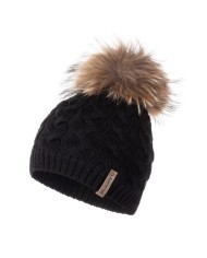 Bernumode | LENNE: Merino Wool Winter Hat with Natural Fur Pompom, NORA €26.36 

