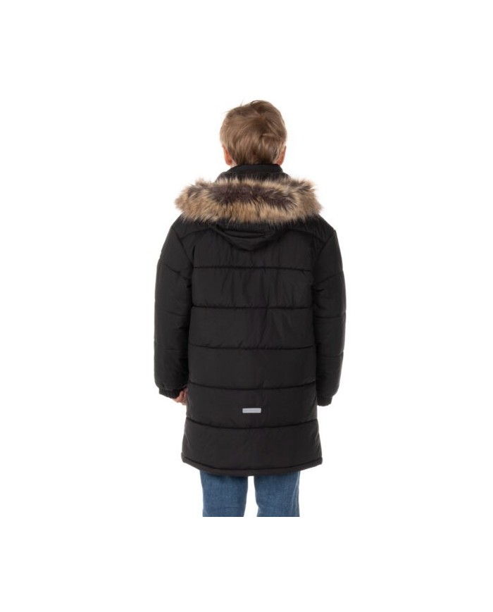 Bernumode | Lenne: Ziemas mētelis SCOTY 250 g 104,93 € Augsto tehnoloģiju Active audums nodrošina izcilu aizsardzību jebkuros laikapstākļos – tā membrāna ir ūdensnecaurlaidīga, bet vienlaikus elpojoša, ļaujot mitrumam izkļūt no ķermeņa. Ar ūdensizturības līmeni 5000 mm, elpojamību 5000 g/m²/24 h, vēja necaurlaidību un DWR apstrādātu ūdeni atgrūdošu virsmu šis audums uztur siltumu un sausumu jebkuros apstākļos. Ūdeni atgrūdoša apdare nesatur PFC.
ĪPAŠI SILTS – ideāli piemērots ļoti aukstam laikam, līdz –30 °C. Saglabā siltumu, bet elpojošie materiāli palīdz novērst pārkaršanu. Pildījums ir izgatavots no pārstrādātiem materiāliem. Vienkrāsainā Le-Company ziemas jaka zēniem ir īsts favorīts jauniešu vidū!
Mīkstā kažokāda apkaklē, kapucē un piedurkņu galiem aizsargā jutīgo ādu no berzes un padara izstrādājumu īpaši ērtu.
Silts un mājīgs oderējums nodrošina izcilu komfortu un piešķir apģērbam elegances pieskārienu. Ideāli piemērots aukstām dienām, kad nepieciešams gan siltums, gan mīkstums.
Cilpiņa atstarotāja piestiprināšanai.
Šī stilīgā un praktiskā zēnu ziemas jaka ir izgatavota no laikapstākļiem izturīga Active auduma. Audums ar ūdensnecaurlaidīgu pārklājumu pasargā no vēja, lietus un sniega, saglabā formu un iztur regulāras mazgāšanas, nezaudējot savas sākotnējās īpašības. Jakai ir divas rāvējslēdzēja kabatas priekšpusē, un kapuce ir noņemama ar spiedpogām. Jakas dizainā ir iestrādāti atstarojoši elementi. Piedurkņu galus var regulēt ar lipekļa aizdares siksniņām.
