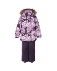 Bernumode | Lenne: Set RIMONA  330 g +  150 g €101.75 Rough weather conditions of Estonia and the Nordic Countries, which make very high demands on children's clothing, are the foundation grounds of creating any new model. High-tech fabrics are used in order to fulfill all the requirements of the well-being of a happy child in any circumstance.Lenne's main goals in product development are safety, comfort, practicality and easy caring.
Active products are: light weighted, wind resistant and warm, breathable and water resistant, durable, safe, with exceptional design, easily cleanable.
Lenne is using Isosoft insulation material, which is presently the best new generation insulation which has a two times higher warmth maintenance coefficient and the technology applied in it allows for the volume of the insulation to be decreased four times in relation to the traditional insulation. Isosoft is rarely used in the manufacturing of childrens’ clothing due to its price. It ensures the unique comfort of warmth, it maintains warmth at the child’s skin and prevents the cold from entering inside, thanks to the unique micro-porous structure. Moreover, it allows the child to move freely and unhampered. The product’s great advantage is the fact that it effectively removes moisture to the outside, which additionally increases the comfort of use.Isosoft guarantees the effect of thermal insulation and lightness of the material through the special insulation components – these components are made up of thousands of individual fibres in the shape of a hollow tube. The material is as light as down and it is also very elastic – it returns to its original shape after compression or washing.
Water column: 5 000/10 000 mm
Breathable: 5 000/10 000 g/m2/24h
Girls’ winter set.
Weatherproof set with reflective print upper part is suitable for wearing in winter period 
Lenne girls’ winter set is water-, wind- and rainproof. The trousers with adjustable braces keep your child’s back warm even during active play.  The product design features reflective details, which make your child visible even in the darkest of winters. The safe snap-fastened hood detaches from the product if it gets stuck.
Our high-tech Active+ fabric has a waterproof membrane which prevents water from coming through the product. At the same time it has the ability to evaporate sweat. ◆Water resistance: water column 5 000/10 000 mm ◆Breathability: water vapour transmission rate 5 000/10 000 g/m²/24h ◆Wind resistance: air permeability 0 l/m²s ◆Water and soil reprellency: DWR coating (Durable Water Repellent)
EXTRA WARM ⁑⁑ insulation is the best choice for frosty weather. Breathable fabric keeps your child from sweating. Heat retaining capacity is much higher than in usual wadding. Offers wearers comfort and freedom of movement in -1..-30°C.
Cuff with soft fur lining. This unique detail for outdoor clothing protects your kids gentle skin from rubbing against strong and durable fabric. Prefer this irreplaceable solution when choosing an outdoor garment.

Loop for attaching the reflector.
