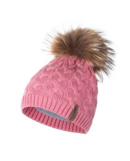 Bernumode | LENNE: Merino vilnas ziemas cepure ar dabīgu kažokādas bumbuli, NORA 31,90 € 