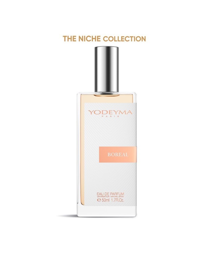 Bernumode | YODEYMA: Boreal Perfume 50мл 17,40 € Boreal Amber от парфюмерии Yodeyma — притягательный, яркий и интенсивный аромат, сочетающий в себе ноты жасмина, шафрана, кедра и амбры.
Притягательный, сияющий и интенсивный, с нотами амбры, дерева и цветов, создающими чувственный и элегантный аромат, который со временем становится все интенсивнее.
Верхняя часть пирамиды аромата
Жасмин
Нота сердца
Шафран
Нота шлейфа
Дерево

