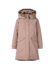 Bernumode | Lenne: Jacket/Parka BETH 250 g €105.72 Water column: 10 000 mm
Breathable: 10 000 g/m²/24h
Water and soil reprellency: DWR coating (Durable Water Repellent)
Le-Company girls’ winter parka
Warm and beautiful winter parka made of weatherproof ActivePlus fabric.
Solid-colour winter parka’s simple design is made special by cool fur-trimmed hood and foldable elongated collar. Parka is made of highly waterproof and breathable ActivePlus fabric, which ensures maximum comfort at all times. The waterproof surface of the fabric protects from wind, rain and snow, does not become deformed and handles regular washing, maintaining its initial qualities. The front of the parka features two deeper sidepockets and two upper diagonal pockets with zippers. Sleeves are adjustable by snap-fasteners.
The high-tech Active+ fabric provides maximum protection even in the most changeable weather – its membrane is waterproof yet breathable, allowing moisture to escape from the body. With a waterproof rating of 10,000 mm, breathability of 10,000 g/m²/24 h, windproof performance, and a DWR-treated water-repellent surface, it keeps the wearer warm and dry in any situation. PFC-free water-repellent finish.
EXTRA WARM – perfect for extreme cold, down to –30 °C. Keeps warm while breathable materials help prevent overheating. The padding is made from recycled materials.
Loop for attaching the reflector.




