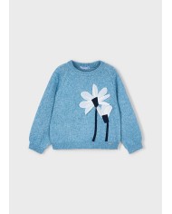 Bernumode | Mayoral: Adīts džemperis meitenei 19,03 € Meiteņu džemperis ar pufpiedurknēm. Apaļš kakls. Satur pārstrādātu poliestera audumu. Mīksts trikotāžas audums, patīkams pieskārienam. Dekoratīvie elementi: ziedu aplikācijas.