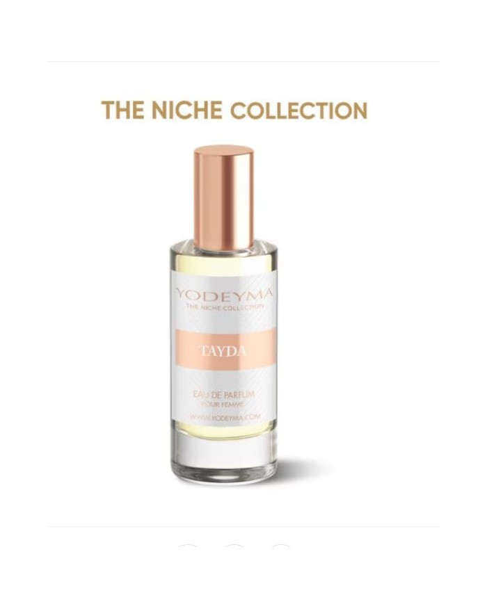 Bernumode | YODEYMA: TAYDA Miniperfume 15мл 7,60 € Аромат, вдохновлённый TILIA Marc-Antoine Barrois
Это цветочный и солнечный аромат — лёгкий, тёплый и радостный. Он вызывает ассоциации с летними днями, природой, солнечными садами, цветущими растениями и мероприятиями на свежем воздухе.
Верхние ноты — это те, которые ощущаются в аромате самыми первыми.Ноты сердца — это эссенция и сущность аромата.Базовые ноты — это те, которые придают аромату глубину и стойкость.
Верхняя нотаЛиповый цвет
Нота сердцаГелиотроп
Базовая нотаАмброксан