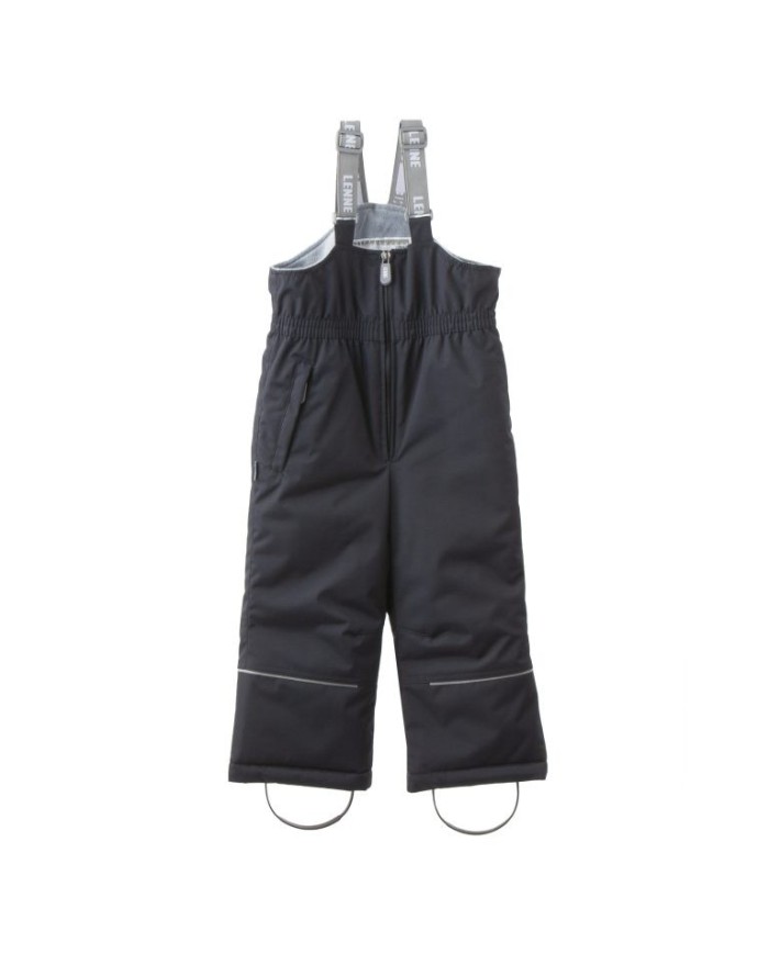 Bernumode | Lenne: Trousers JACK 150g €51.98 
Rough weather conditions of Estonia and the Nordic Countries, which make very high demands on children's clothing, are the foundation grounds of creating any new model. High-tech fabrics are used in order to fulfill all the requirements of the well-being of a happy child in any circumstance.Lenne's main goals in product development are safety, comfort, practicality and easy caring.
Water column: 10 000 mm
Breathable: 10 000 g/m²/24h
Water and soil reprellency: DWR coating (Durable Water Repellent)
Snow trousers
Warm winter trousers are made of highly durable fabric!
Trousers are made of highly waterproof and breathable AktivePlus fabric, which ensures maximum comfort at all times. The waterproof surface of the fabric protects from wind, rain and snow, does not become deformed and handles regular washing, maintaining its initial qualities.  Styles has adjustable suspenders and a side pocket with zipper.
Our high-tech Active+ fabric has a waterproof membrane which prevents water from coming through the product. At the same time it has the ability to evaporate sweat. ◆Water resistance: water column 10 000 mm ◆Breathability: water vapour transmission rate 10 000 g/m²/24h ◆Wind resistance: air permeability 0 l/m²s ◆Water and soil reprellency: DWR coating (Durable Water Repellent)
VERY WARM ⁂ insulation is the best choice for cold weather. Perfect for temperatures -15..-5°C. Tip: Add an extra layer of Lenne wool overall when the „feels like“ temperatures are low.
Inner cuffs to protect legs from snow. 
