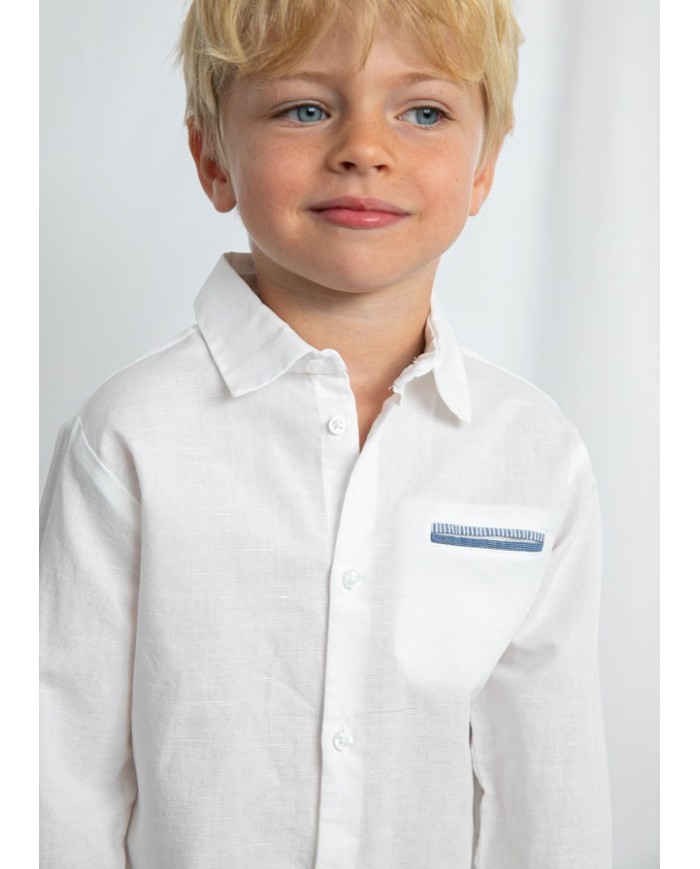 Bernumode | Mayoral: Boys’ Long-Sleeve Linen Shirt €21.07 